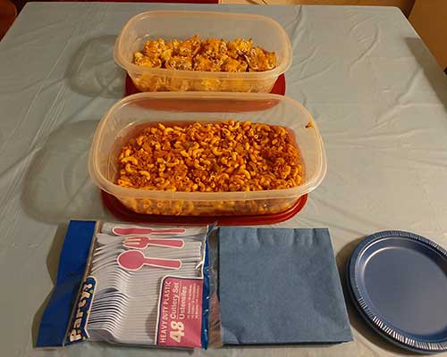 This is a photo of the food is done